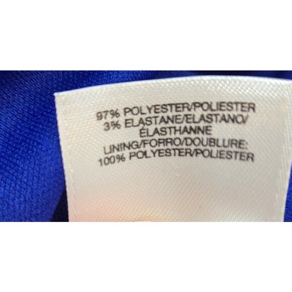 Evan Picone Women's Dress 14 Blue Short Sleeveless Misses Size Large L - Picture 4 of 6